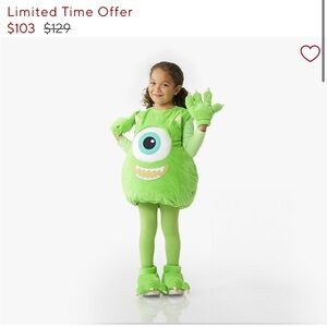Pottery Barn Mike Wazowski Monster’s Inc Costume